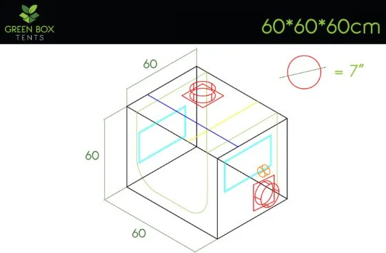 Green Box Tent 60x60x60